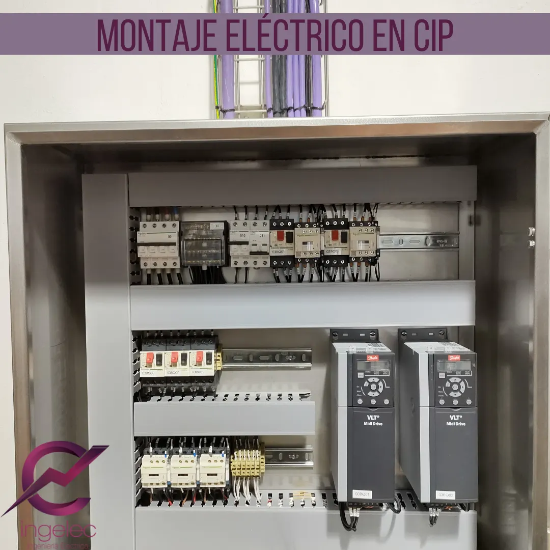 Montaje de tablero PLC y automatización